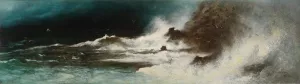 The Storm, Capri by Karl Wilhelm Diefenbach Oil Painting