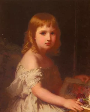 The Picture Book by Karl Wilhelm Friedrich Bauerle Oil Painting