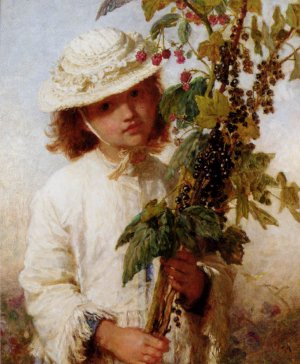 Trophies of the Garden Oil painting by Karl Wilhelm Friedrich Bauerle