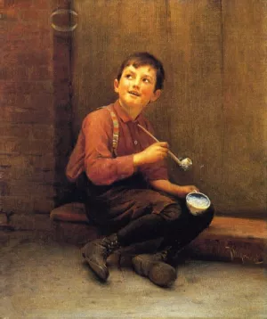Anticipation by Karl Witkowski Oil Painting