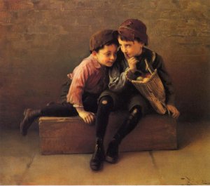 Secrets by Karl Witkowski Oil Painting
