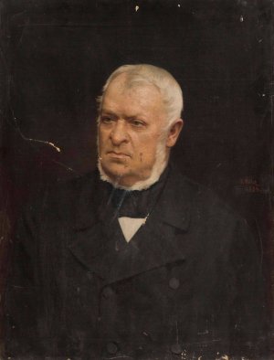 Portrait of Aleksander Wielopolski by Karol Miller Oil Painting