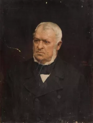 Portrait of Aleksander Wielopolski Oil painting by Karol Miller