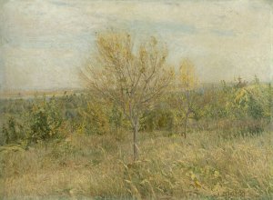 Autumn Landscape by Karol Miloslav Lehotsky Oil Painting