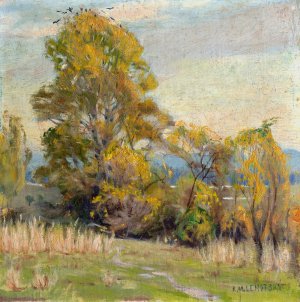 Autumn Landscape Oil painting by Karol Miloslav Lehotsky