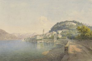 Bellagio aan het Comomeer by Karoly Lajos Libay Oil Painting