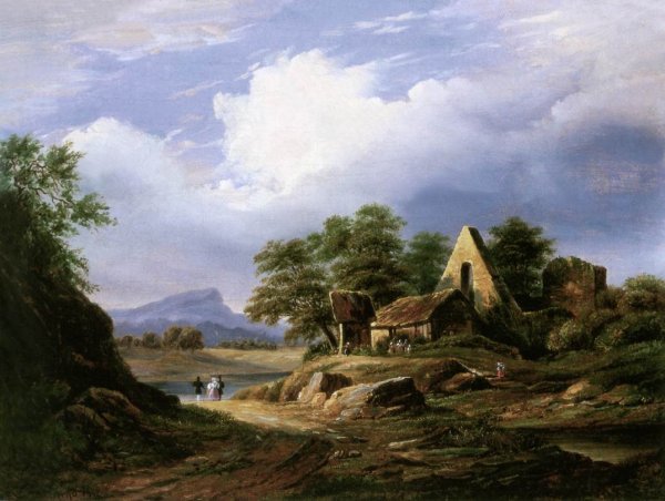Main Product Photo of Excursion in Italian Countryside Painting by Karoly Marko
