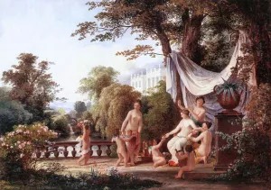The Toilette of Venus by Karoly Marko - Oil Painting Reproduction