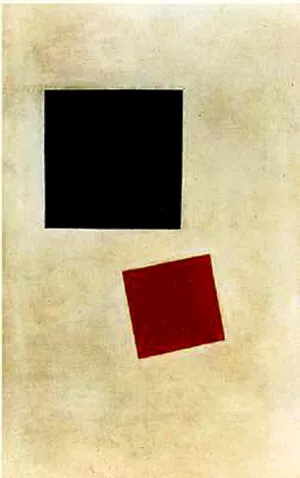Black Square and Red Square Oil painting by Kasimir Malevich