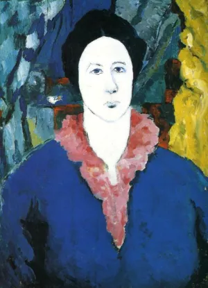 Blue Portrait painting by Kasimir Malevich