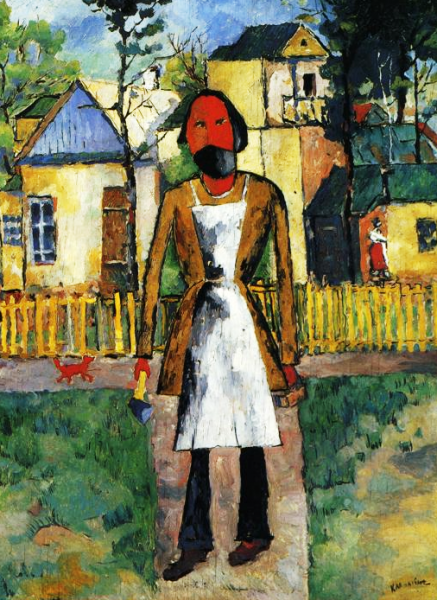 Carpenter by Kasimir Malevich - Hand-Painted Oil Painting Reproduction