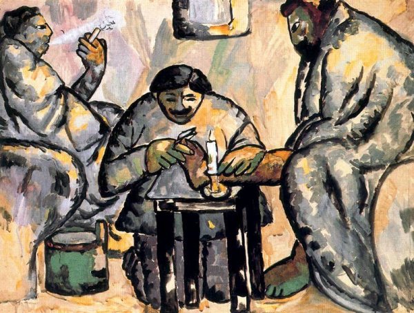 Chiropodist by Kasimir Malevich - Hand-Painted Oil Painting Reproduction