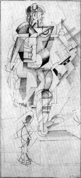 Dynamic Sensory Experience of a Model painting by Kasimir Malevich