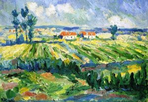 Fields by Kasimir Malevich Oil Painting