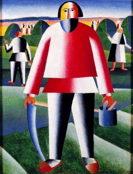 Haymaking by Kasimir Malevich - Hand-Painted Oil Painting Reproduction