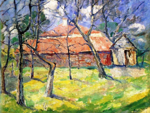 Landscape near Kiev by Kasimir Malevich Oil Painting