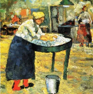 Laundress by Kasimir Malevich Oil Painting