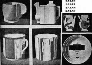 Malevich Dishware by Kasimir Malevich Oil Painting