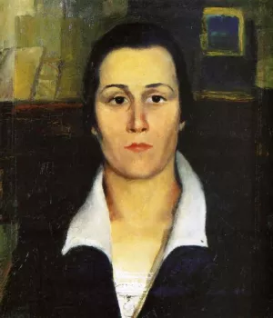 Malevich's Portrait of a Woman by Kasimir Malevich Oil Painting