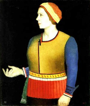 Malewitsch, Frau des Kunstlers by Kasimir Malevich Oil Painting