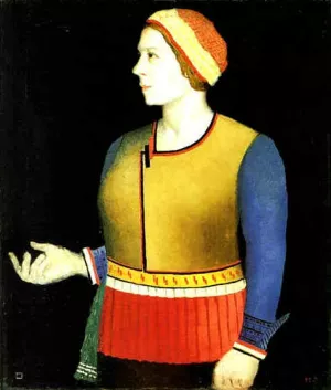Malewitsch, Frau des Kunstlers by Kasimir Malevich Oil Painting