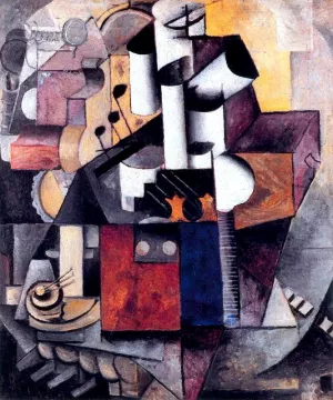 Musical Instrument - Lamp Oil painting by Kasimir Malevich