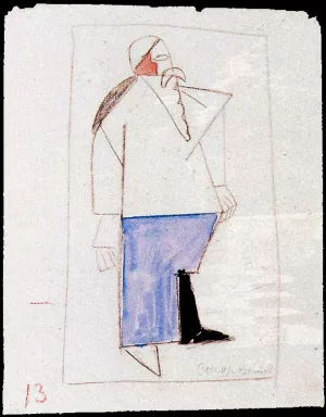 Old-Timer Oil painting by Kasimir Malevich