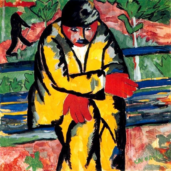 Main Product Photo of On the Boulevard II Painting by Kasimir Malevich