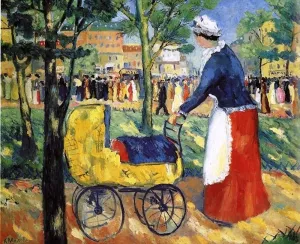 On the Boulevard by Kasimir Malevich Oil Painting