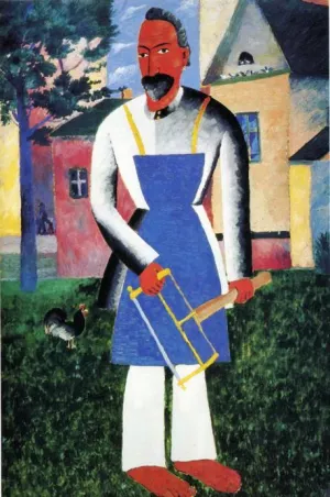 On Vacation painting by Kasimir Malevich