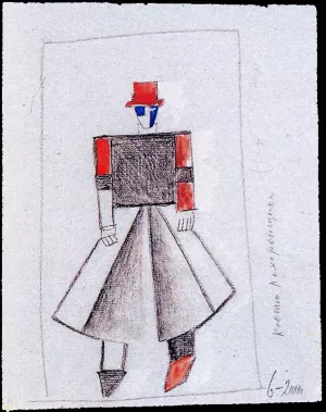 Palibearer Oil painting by Kasimir Malevich