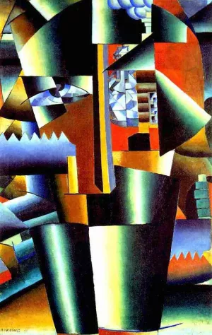 Portrait of Ivan Klium by Kasimir Malevich - Oil Painting Reproduction