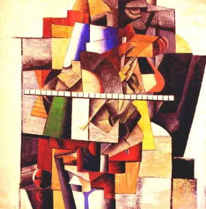 Portrait of Matiushin painting by Kasimir Malevich