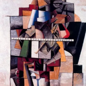 Portrait of the Composer M.V. Mailushin painting by Kasimir Malevich