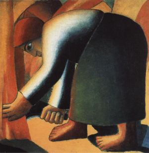 Reaper Oil painting by Kasimir Malevich