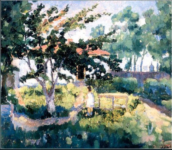 Summer Landscape by Kasimir Malevich - Hand-Painted Oil Painting Reproduction