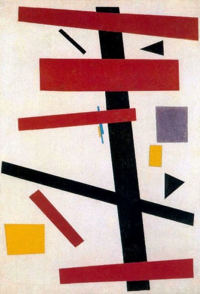 Suprematism 5 by Kasimir Malevich - Hand-Painted Oil Painting Reproduction