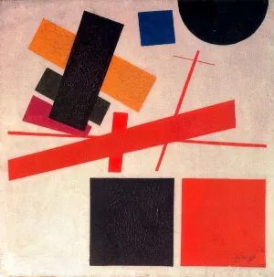 Suprematism: Nonobjective Composition Oil painting by Kasimir Malevich