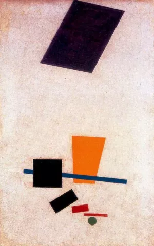 Suprematism Painterly Realism of a Football Player Oil painting by Kasimir Malevich