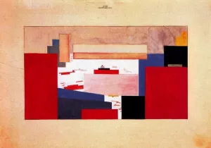 Suprematism. Study for a Curtain Oil painting by Kasimir Malevich