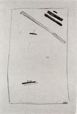 Suprematist Drawing 2 Oil painting by Kasimir Malevich