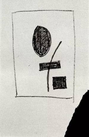 Suprematist Drawing 4 by Kasimir Malevich Oil Painting