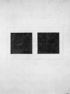 Suprematist Elements: Squares by Kasimir Malevich Oil Painting
