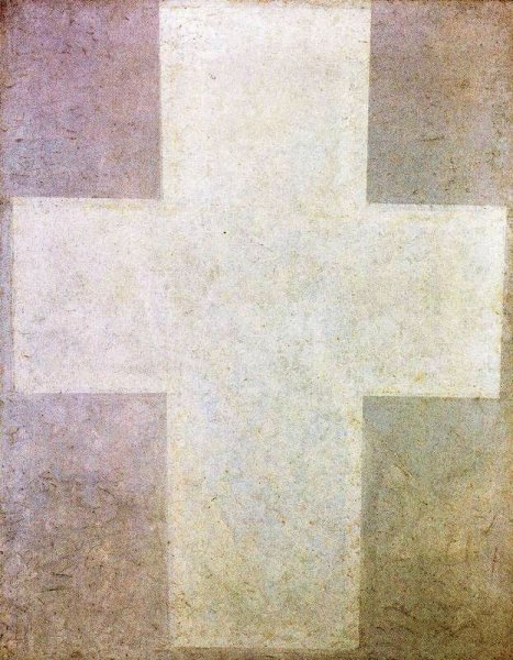 Suprematist Painting 5 by Kasimir Malevich - Hand-Painted Oil Painting Reproduction