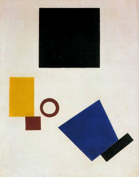 Suprematist Painting 8 by Kasimir Malevich - Hand-Painted Oil Painting Reproduction