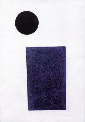 Suprematist Painting, Rectangule and Circle Oil painting by Kasimir Malevich