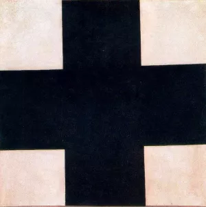 The Black Cross by Kasimir Malevich Oil Painting