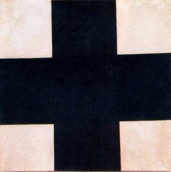 The Black Cross by Kasimir Malevich - Hand-Painted Oil Painting Reproduction