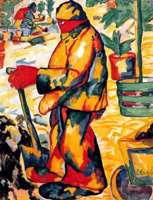 The Gardener by Kasimir Malevich Oil Painting