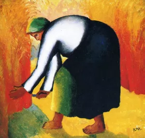 The Reaper Oil painting by Kasimir Malevich